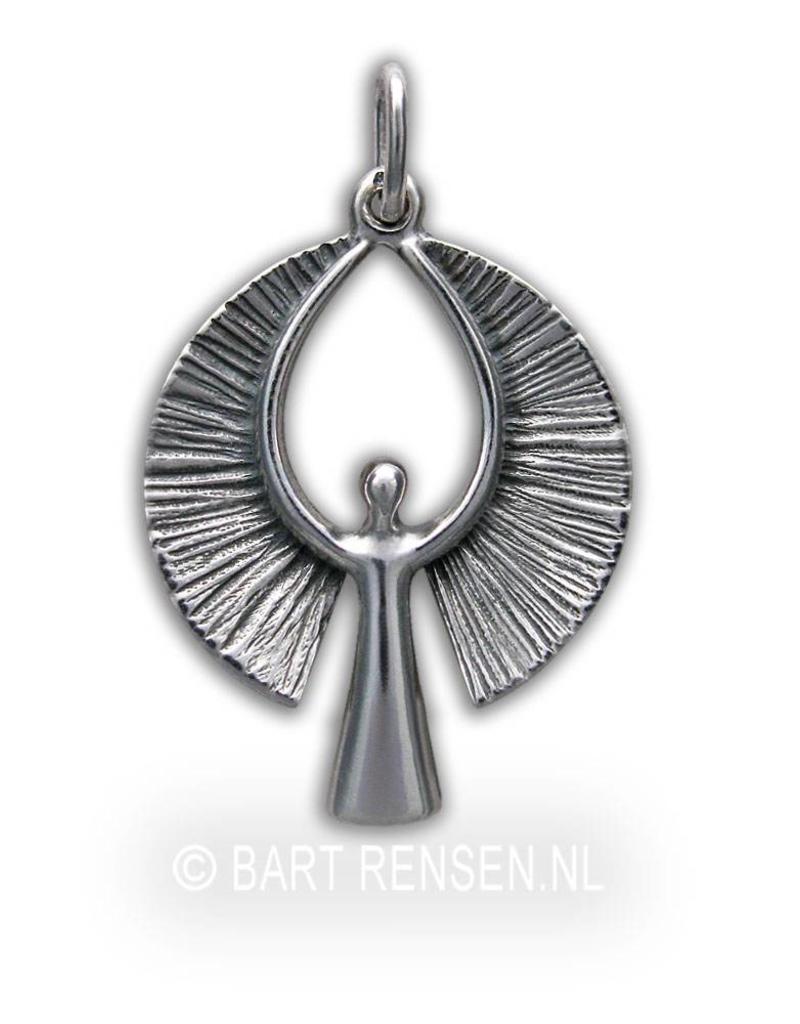 Angel pendant - sterling silver