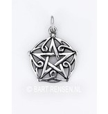 Pentagram hanger - echt zilver