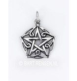 Pentagram pendant - sterling silver