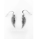 Angel wing Earrings -  sterling silver