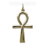 Ankh of isis pendant - 14 crt gold