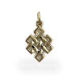 Tibetan Knot pendant - 14 crt gold