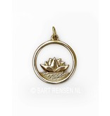 Lotus pendant - 14 carat gold