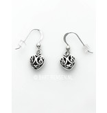 Openwork Heart earrings  -  sterling silver