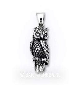 Owl pendant - silver