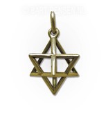 Merkaba hanger - 14 krt goud