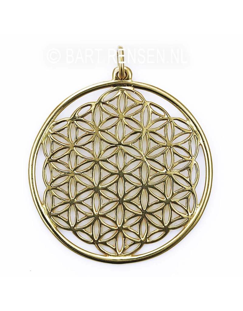 Flower of Life hanger - 14 krt goud