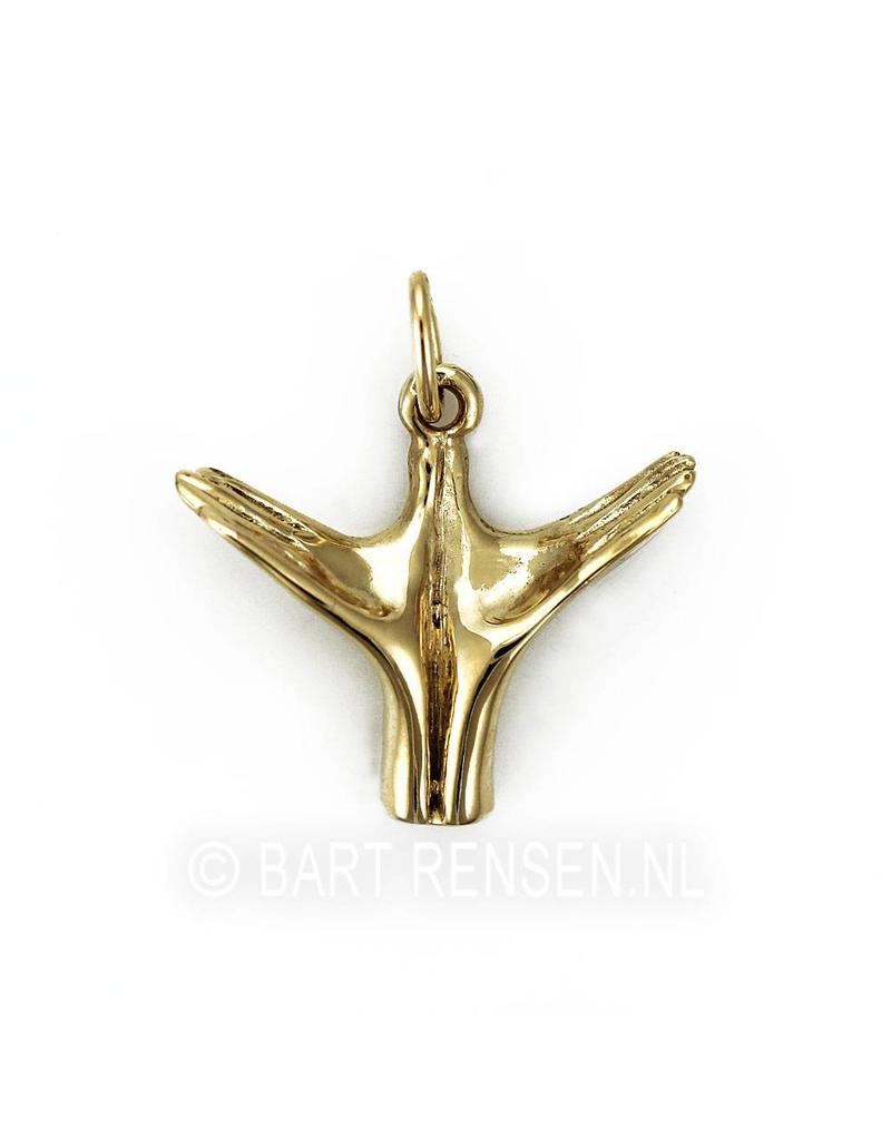 Let Go pendant - 14 crt gold