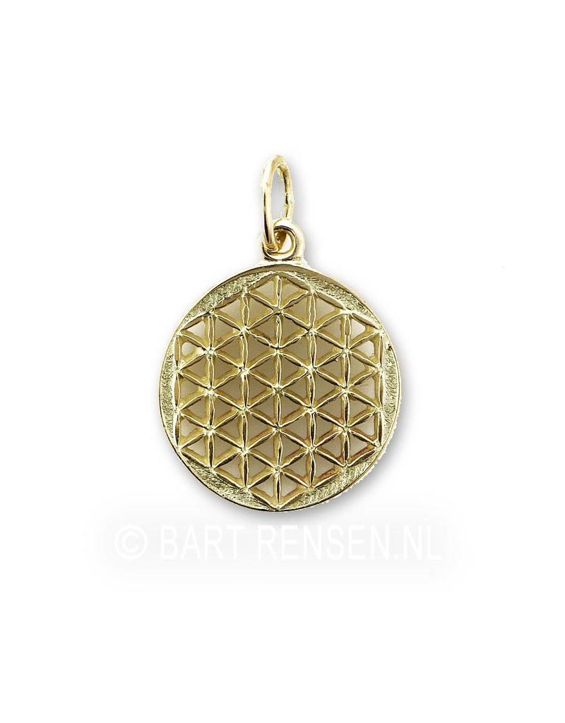 Flower of Life hanger - 14 krt goud