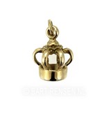 Crown pendant - 14 crt gold