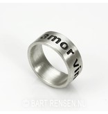 Amor vincit omnia Ring - sterling silver