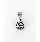 Triquetra cone pendant - sterling silver