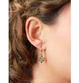 Tibetan Knot earrings - 14 crt Gold