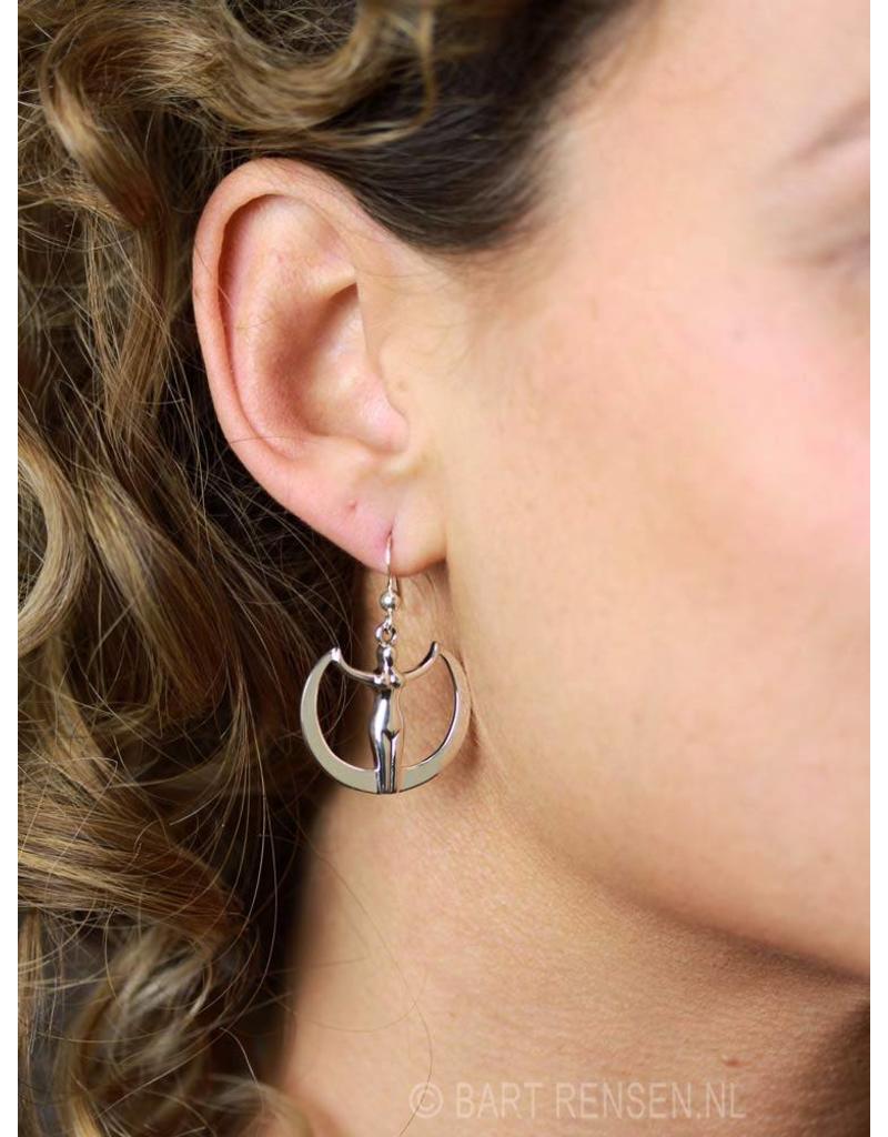 Goddess earrings - sterling silver