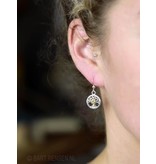 Tree of Life Pentagram Earrings - sterling silver