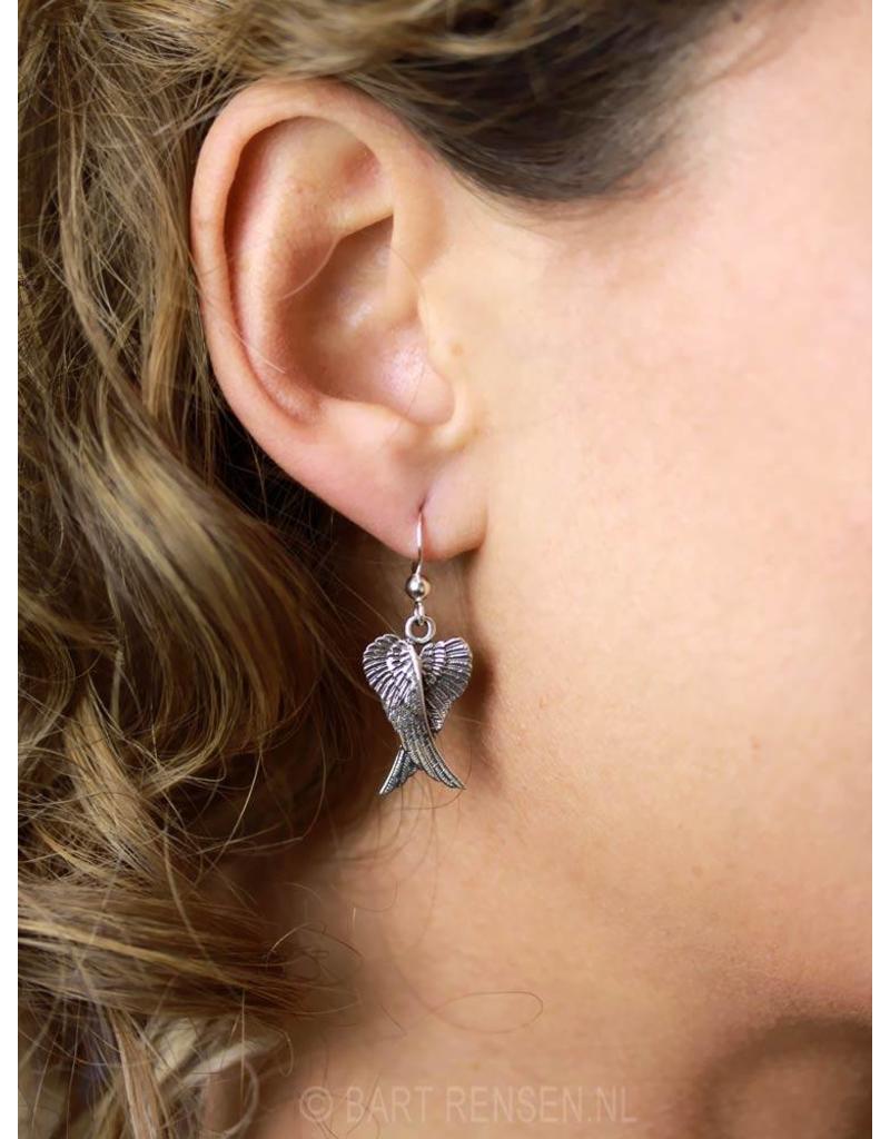 Angel wings Earrings - sterling silver