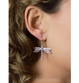 Dragonfly Earrings - sterling silver