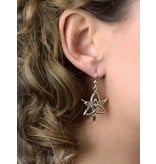 Triquetra Angel earrings - sterling silver