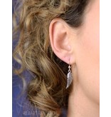 Angel wing Earrings -  sterling silver