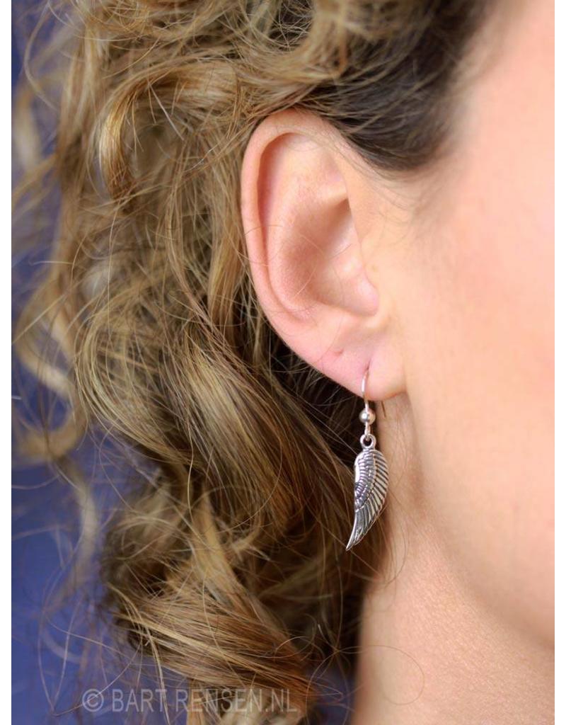 Angel wing Earrings -  sterling silver