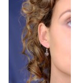 Opengewerkte Hartjes  oorhangers - echt zilver