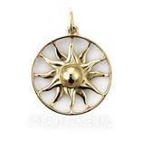 Sun pendant - 14 crt gold