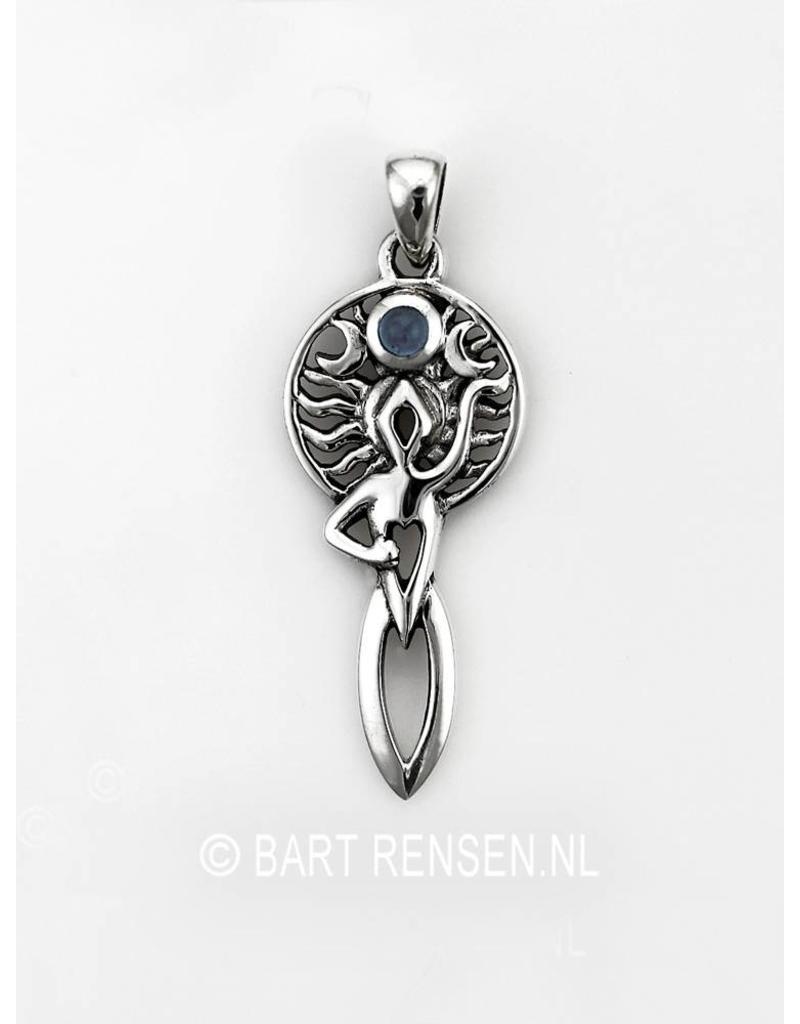 Goddess Pendant - sterling silver