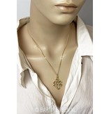 Tibetan Knot pendant - 14 carat gold