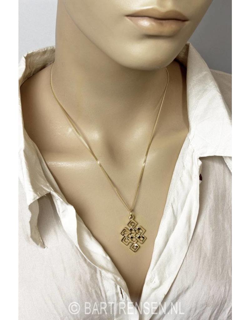Tibetan Knot pendant - 14 carat gold