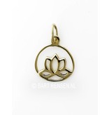 Lotus pendant - 14 crt gold