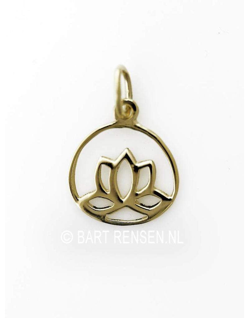 Lotus pendant - 14 crt gold