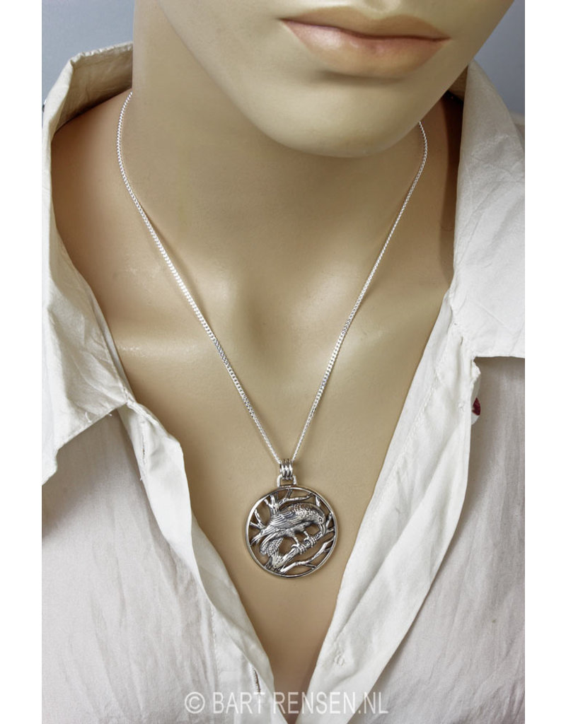 Raaf hanger - echt zilver