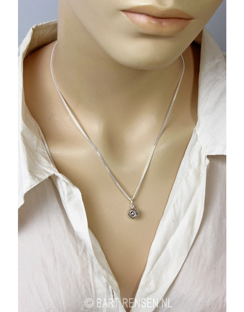 Ball earrings  -  sterling silver