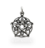 Pentagram pendant - sterling silver