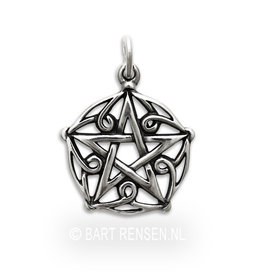 Pentagram hanger - zilver