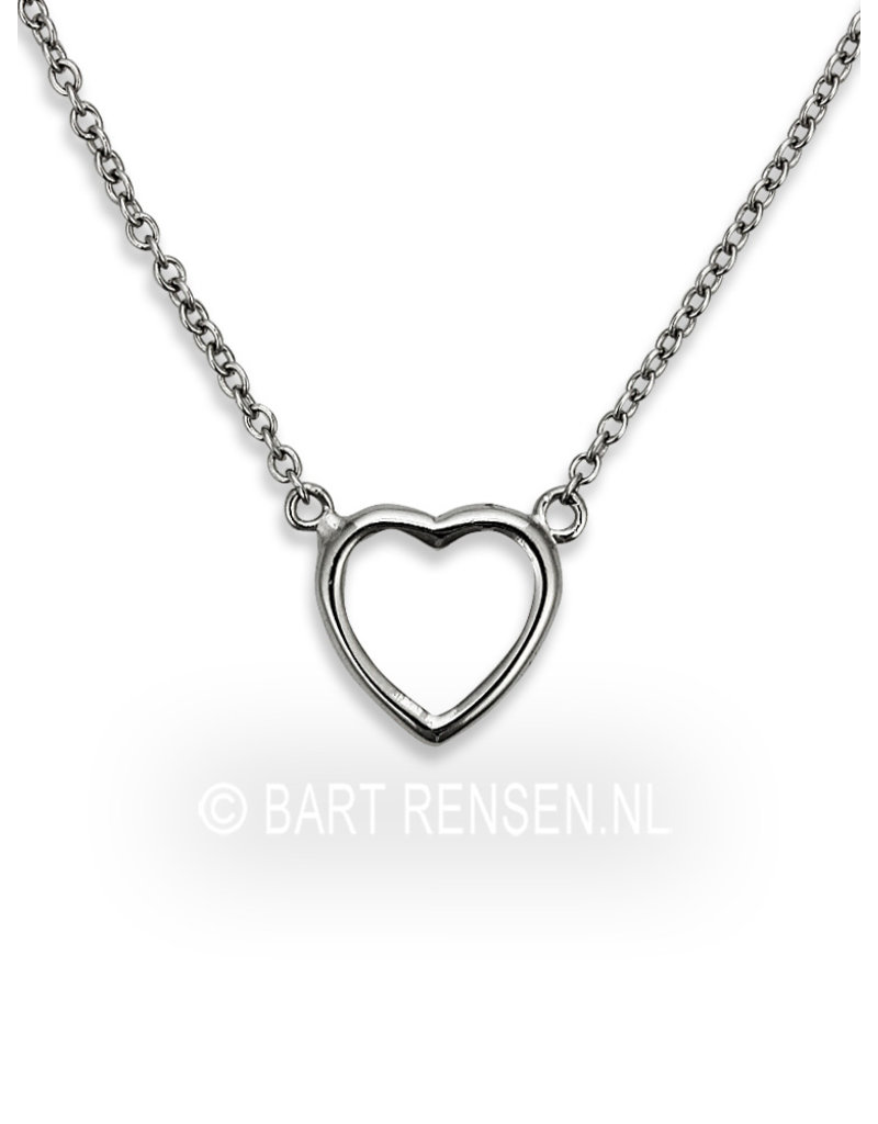 Heart pendant - sterling silver