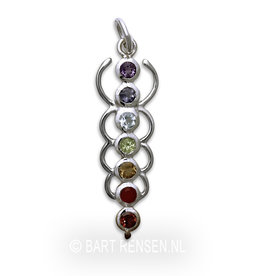 Chakra pendant - silver