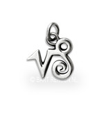 Capricorn pendant - sterling silver
