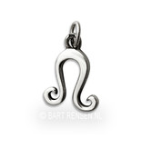 Lion pendant - sterling silver