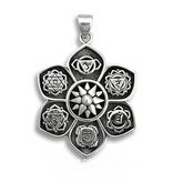 Chakra pendant - sterling silver