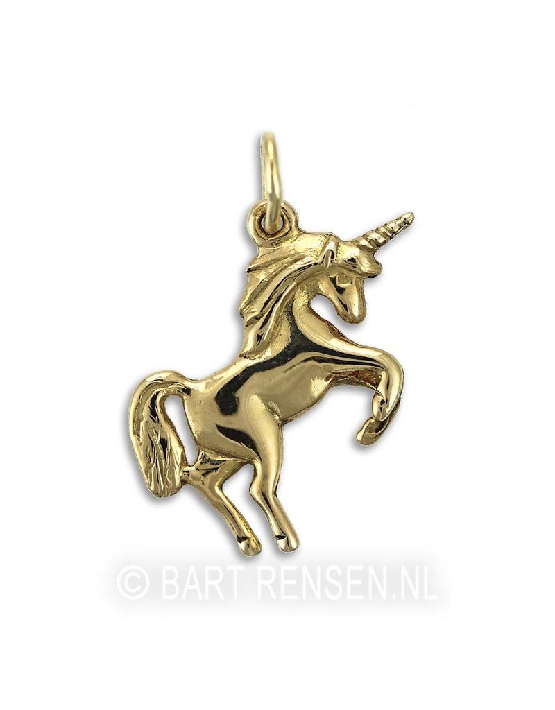 Unicorn pendant - 14 krt gold