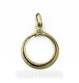 Ouroboros pendant - 14 carat gold