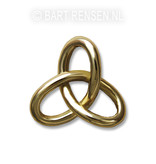 Gordian Knot pendant -  14 carat gold