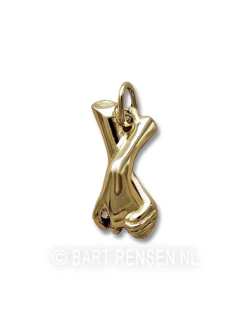 Hand in Hand pendant - 14 carat gold