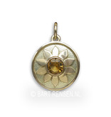 Solar Plexus Chakra pendant - citrine - 14 carat gold