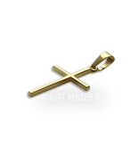 Cross pendant - 14 krt gold