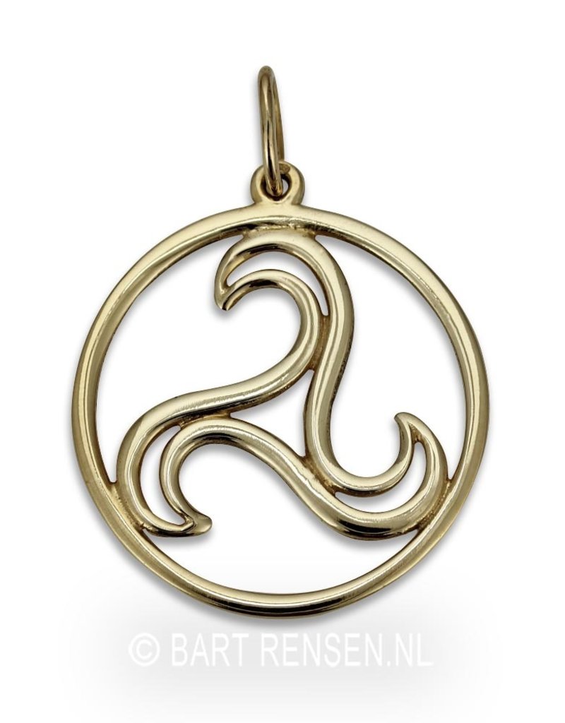Triskel pendant - 14 carat gold
