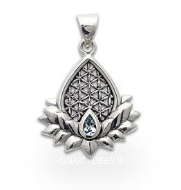 Flower of Life Lotus pendant