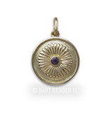 Crown Chakra pendant - amethyst - 14 carat gold