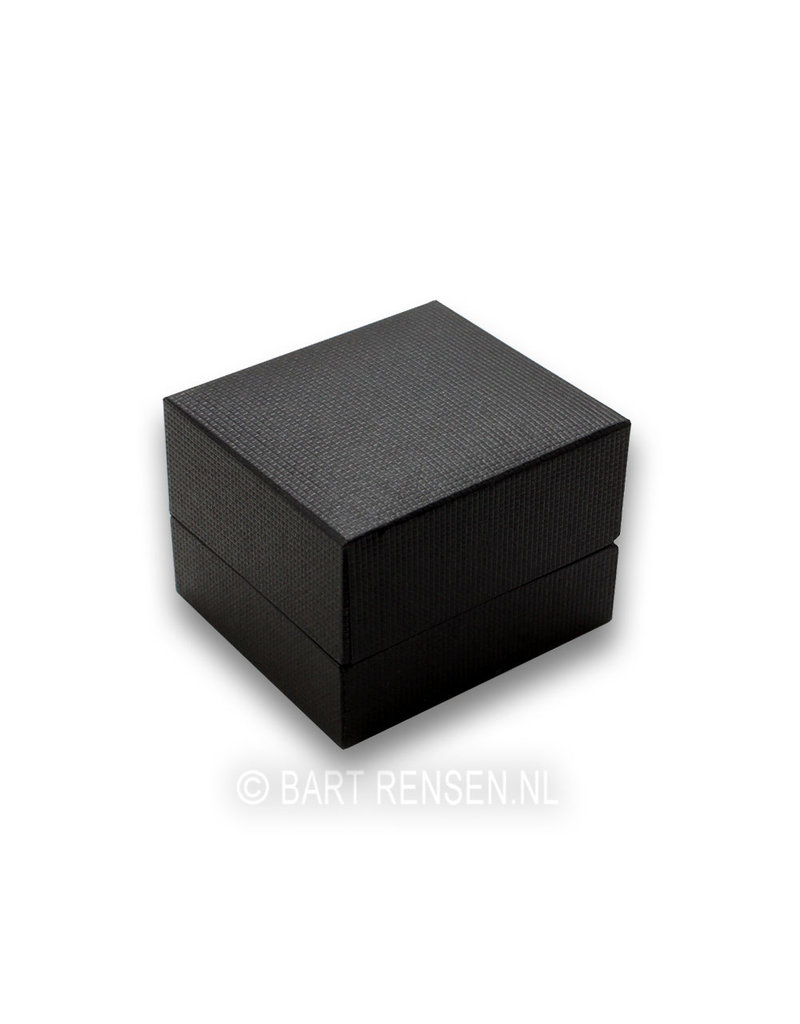 Ring box with black filling.